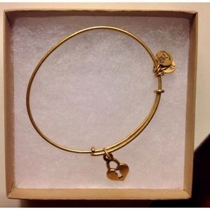 Alex and Ani Gold Bangle - Key To My Heart